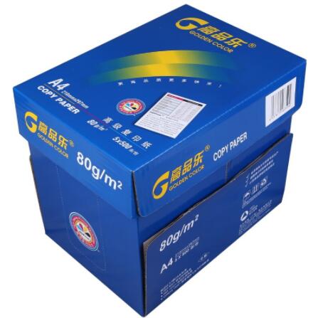 高品乐（GOLDEN COLOR） A4 80G 复印纸 500张/包（销售单位：箱） (5包/箱)_http://www.chuangxinoa.com/img/images/C201903/1552975370621.jpg