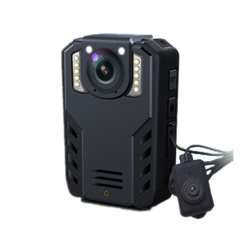 普法眼DSJ-PF5现场执法记录仪3400万相素高清红外夜视WIFI可连接手机摄像影机配吸盘支架 黑色 内置128G