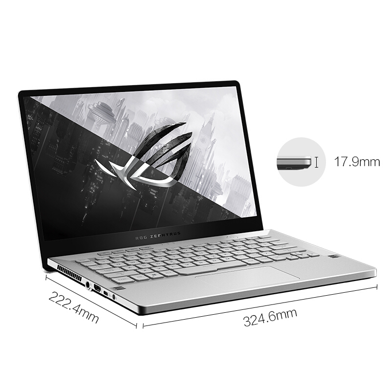 ROG幻14 轻薄商务办公设计师14英寸2K屏笔记本电脑(锐龙R7-4800HS 8核 7nm 16G 512GSSD RTX2060MaxQ)经典白_http://www.chuangxinoa.com/img/images/C202009/1601282610336.jpg