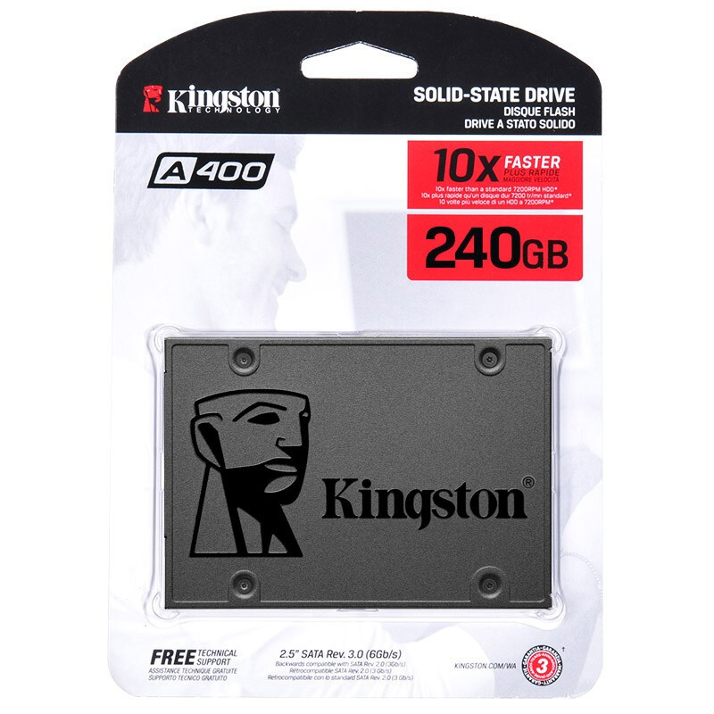 金士顿（Kingston）SSD固态硬盘台式机笔记本 SATA3接口 A400系列 SSD240G非256_http://www.chuangxinoa.com/img/images/C202010/1603355602658.jpg