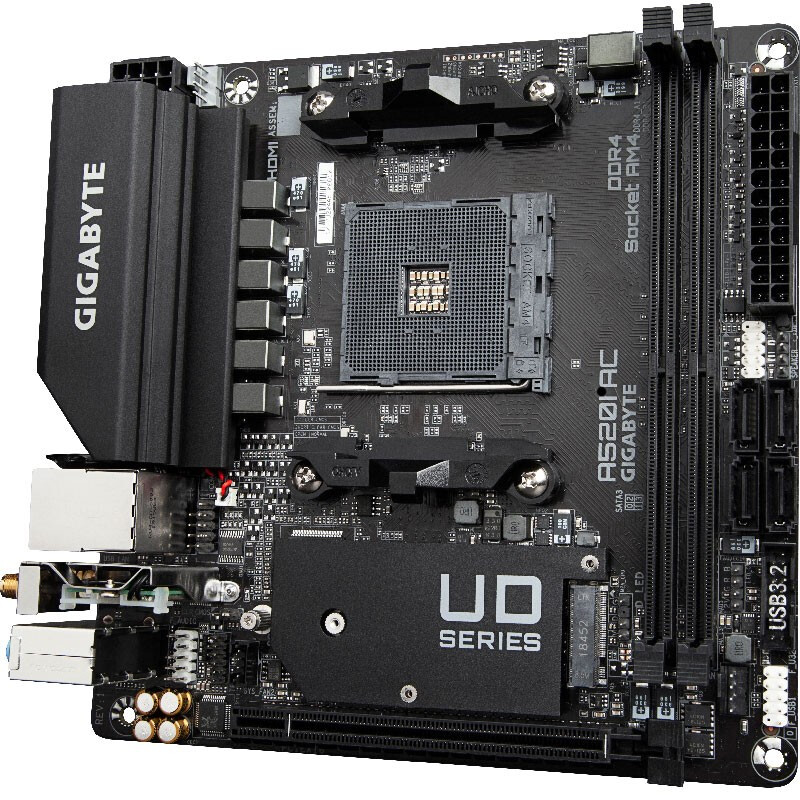 技嘉（GIGABYTE）A520I AC 主板 支持3200G/3500X/3600（AMD A520/ Socket AM4）_http://www.chuangxinoa.com/img/images/C202010/1603792251375.jpg