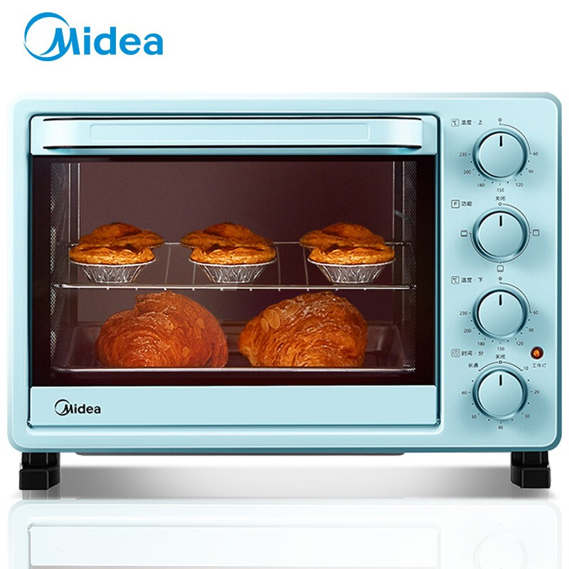 美的（Midea）PT2531 多功能电烤箱 25升 机械式操控 上下独立控温 专业烘焙易操作烘烤蛋糕面包_http://www.chuangxinoa.com/img/images/C202010/1604051212704.jpg