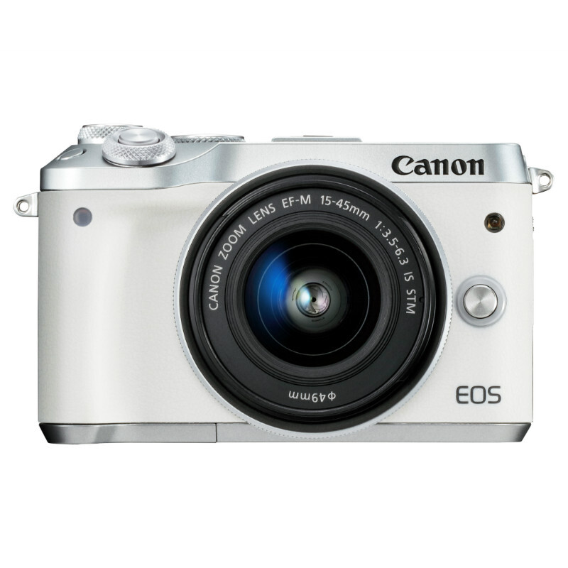 佳能（Canon）EOS M6 微单相机 数码相机 微单套机 白色（15-45 微单镜头）Vlog相机 视频拍摄_http://www.chuangxinoa.com/img/images/C202011/1604802277128.jpg