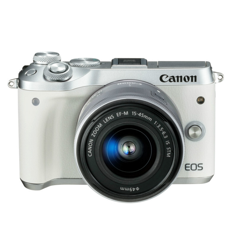 佳能（Canon）EOS M6 微单相机 数码相机 微单套机 白色（15-45 微单镜头）Vlog相机 视频拍摄_http://www.chuangxinoa.com/img/images/C202011/1604802277207.jpg