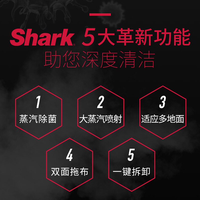 Shark鲨客蒸汽拖把擦地拖地清洗机高温蒸汽除菌电动手持清洁机吸尘器伴侣P4_http://www.chuangxinoa.com/img/images/C202011/1605594735450.jpg