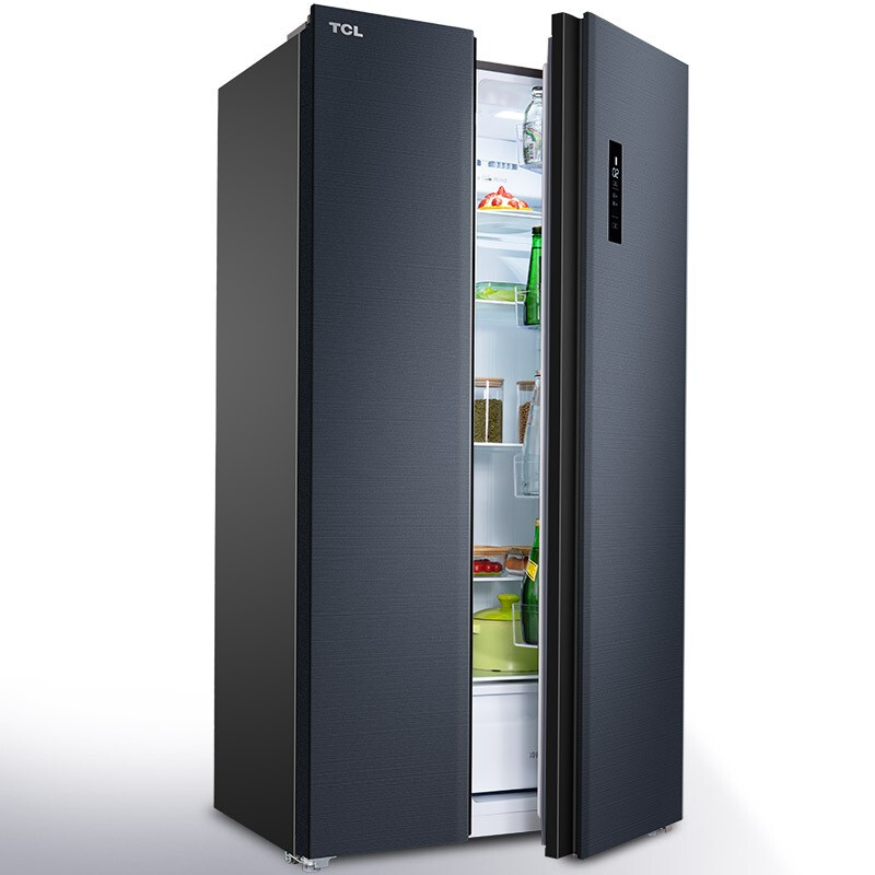 TCL 520升风冷无霜 对开门冰箱 一体双变频 AAT负离子变频 R520T1-S烟墨蓝 _http://www.chuangxinoa.com/img/images/C202011/1605862691983.jpg