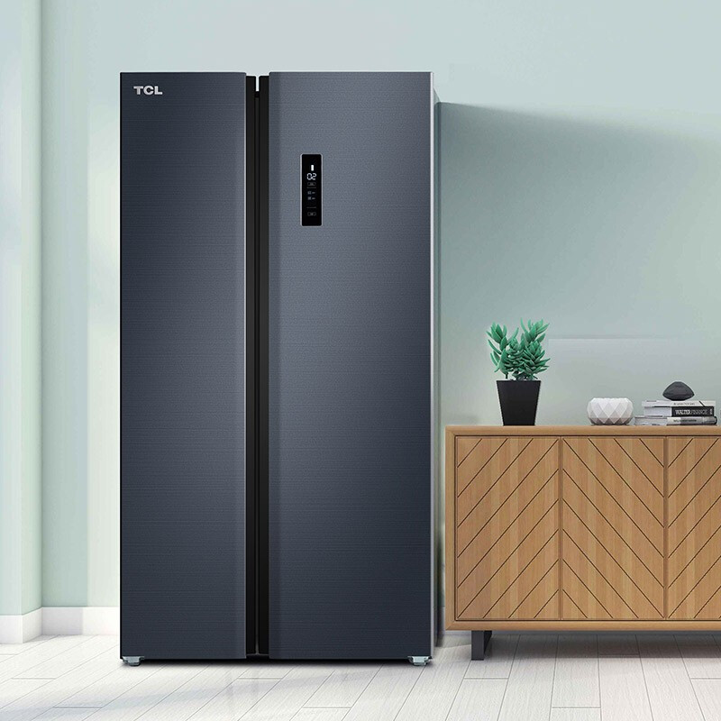 TCL 520升风冷无霜 对开门冰箱 一体双变频 AAT负离子变频 R520T1-S烟墨蓝 _http://www.chuangxinoa.com/img/images/C202011/1605862695996.jpg