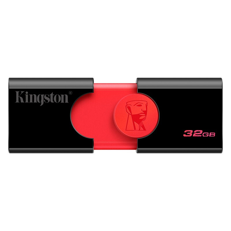 金士顿（Kingston）u盘 USB3.1 DT106优盘系统投标车载大容量U盘 红黑款 精英版 32G