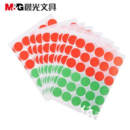 晨光30枚X10自粘性标签(红绿)YT-18