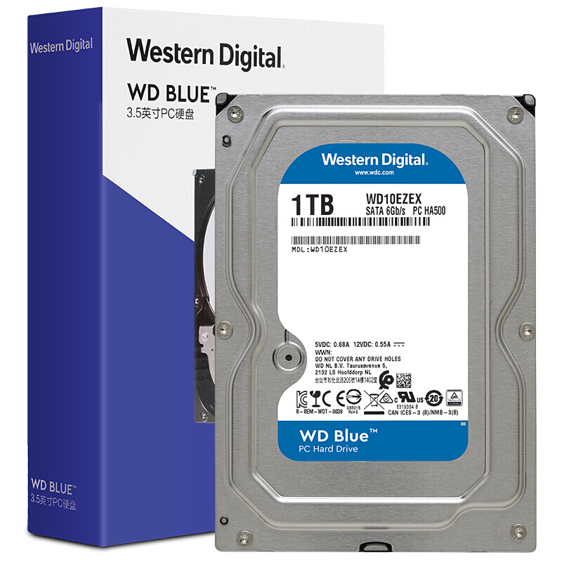 WD 500GB SATA3.0 Blue 3D进阶高速版SSD + WD 1TB稳定机械硬盘【WD10EZEX】_http://www.chuangxinoa.com/img/images/C202101/1610781027256.jpg