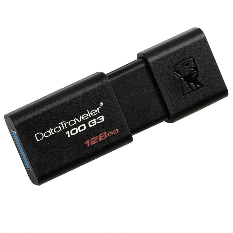 金士顿（Kingston）128GB USB3.0 U盘 DT100G3 读速130MB/s 黑色 滑盖设计 时尚便利_http://www.chuangxinoa.com/img/images/C202101/1610948365813.jpg