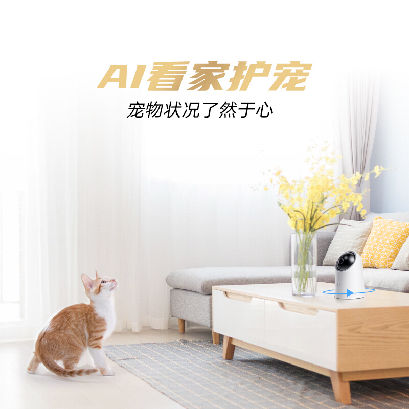 华为智选 海雀智能摄像头HQ8/S智能监控器无线高清网络摄像头全景智能摄像机1080P画质AI智能看护_http://www.chuangxinoa.com/img/images/C202101/1611036058289.jpg