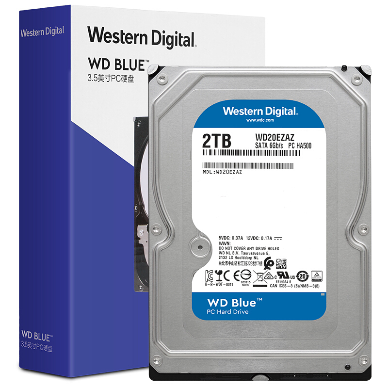 西部数据(Western Digital)蓝盘 2TB SATA6Gb/s 256MB 台式机械硬盘(WD20EZAZ)_http://www.chuangxinoa.com/img/images/C202101/1611112737585.jpg