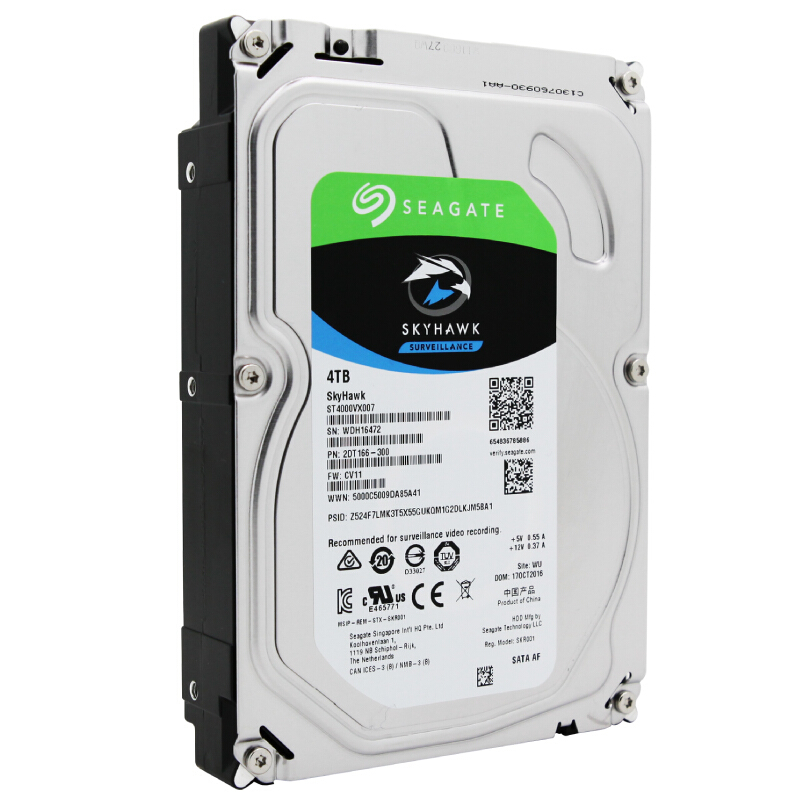 希捷(Seagate)监控硬盘4TB 64MB 5900转 SATA 垂直 机械 PMR CMR 希捷酷鹰SkyHawk ST4000VX007_http://www.chuangxinoa.com/img/images/C202101/1611113924719.jpg