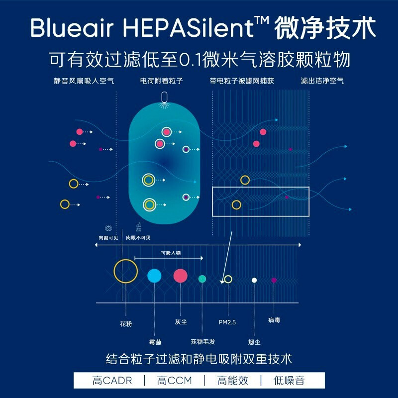 布鲁雅尔Blueair空气净化器303+ 办公 室内轻音 去除甲醛 除菌 除雾霾 除VOC 除异味_http://www.chuangxinoa.com/img/images/C202103/1615186838728.jpg