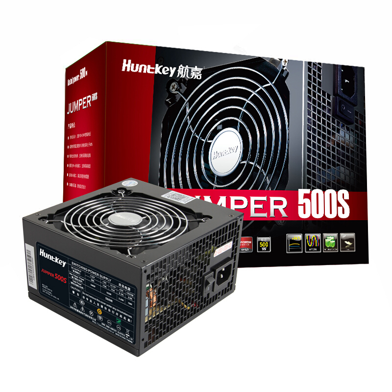 航嘉（Huntkey）额定500W JUMPER500S电脑电源(主动PFC/双管正激/静音风扇/宽幅电压/背部走线)_http://www.chuangxinoa.com/img/images/C202103/1616998122058.jpg