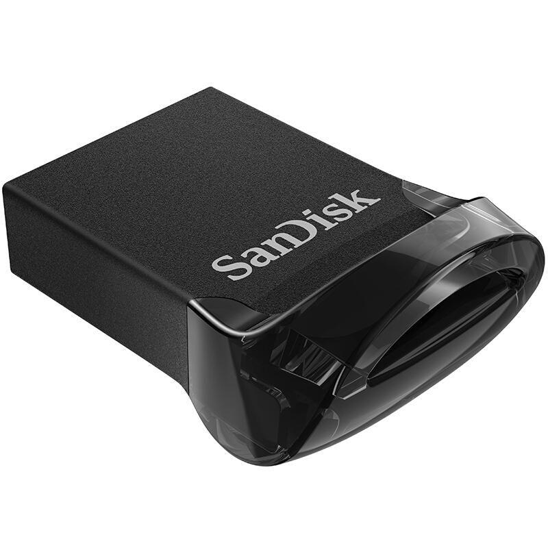 闪迪(SanDisk)32GB USB3.1 U盘 CZ430酷豆 黑色 读速130MB/s 车载U盘 小身材 大容量