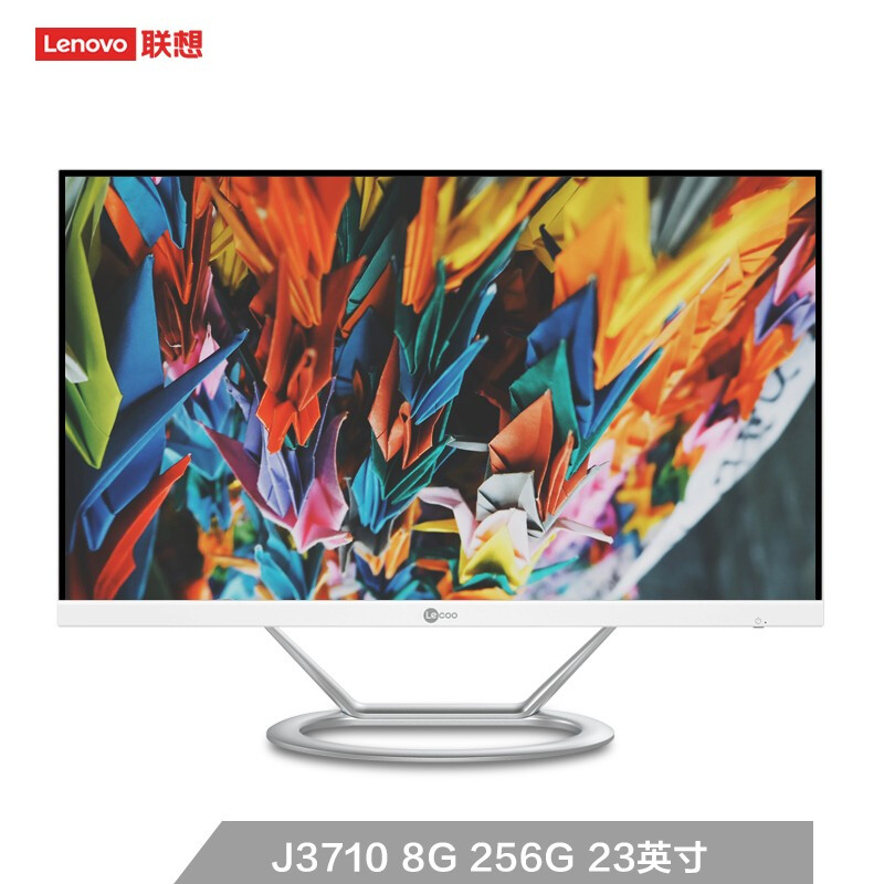 联想(Lenovo) 来酷 Lecoo AIO一体台式机电脑23英寸(J3710 8G 256G Windows10 ) 白
