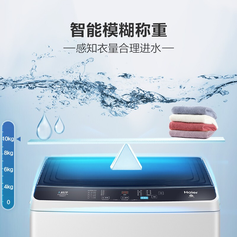 海尔（Haier）10KG波轮洗衣机全自动 防菌防霉 专用桶自洁 自编程随心洗 EB100Z129_http://www.chuangxinoa.com/img/images/C202104/1618974984378.jpg