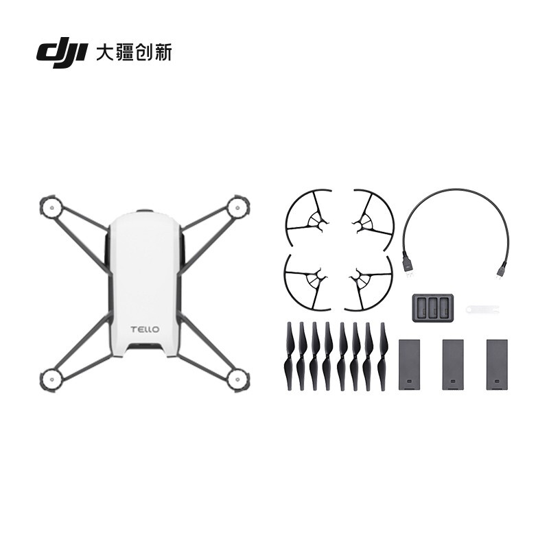 大疆  特洛（Tello）益智编程无人机 畅飞套装 小型迷你遥控飞机航拍无人机