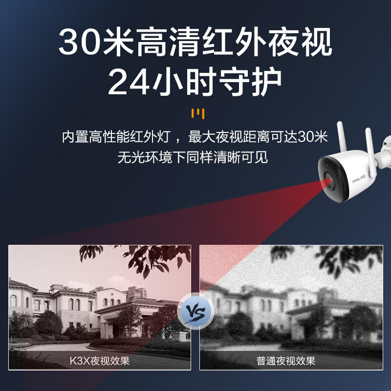 大华乐橙K3X 监控摄像头 智能1080P高清室外监控器 红外夜视监控_http://www.chuangxinoa.com/img/images/C202105/1620977740428.jpg