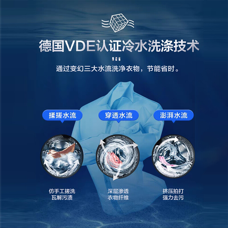 小天鹅（LittleSwan）超微净泡水魔方系列 10公斤滚筒洗衣机全自动 智能 物理去渍TG100RFTEC-T61C_http://www.chuangxinoa.com/img/images/C202109/1632880969083.jpg