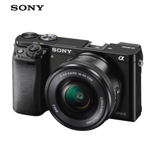 索尼（SONY）ILCE-6000L APS-C单镜头微单相机/照相机 黑色