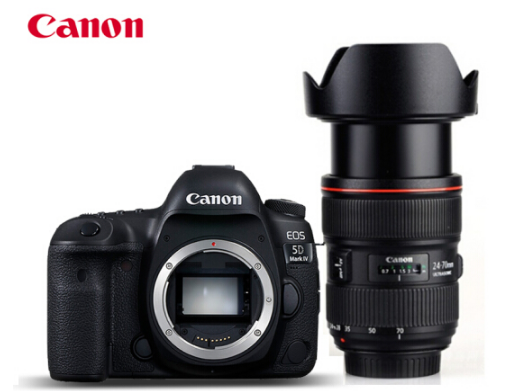 佳能（Canon)EOS 5D4 5DMark IV全画幅单反相机5D IV 24-70 F4L IS USM套机
