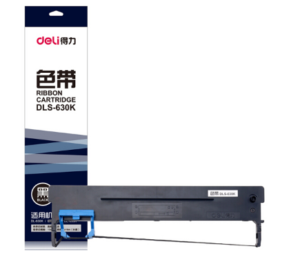 得力（deli）DLS-630K 针式打印机黑色色带 16m带芯(适用DE-630K、DL-630K)