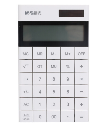 晨光(M&G)简薄计算器1个装白色ADG98719