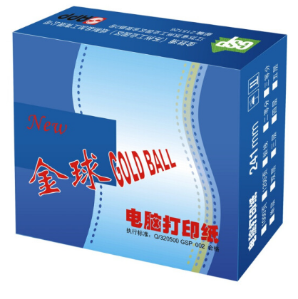 APP金球（Gold Ball） 241-4-1/2 彩色电脑打印纸 四联两等份80列（撕边 色序：白红蓝黄）_http://www.chuangxinoa.com/img/sp/images/201805231444032855001.png