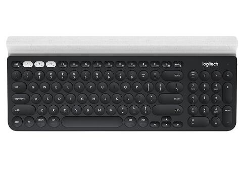 罗技（Logitech） K780 智能无线蓝牙键盘 （黑色） 优联蓝牙双重连接技术