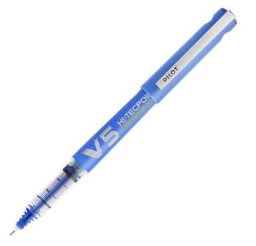 百乐（PILOT）BXC-V5直液式走珠笔中性水笔针管笔签字笔 V5升级版可换墨胆 蓝色 0.5mm 12支装_http://www.chuangxinoa.com/img/sp/images/201806051824103011251.jpg