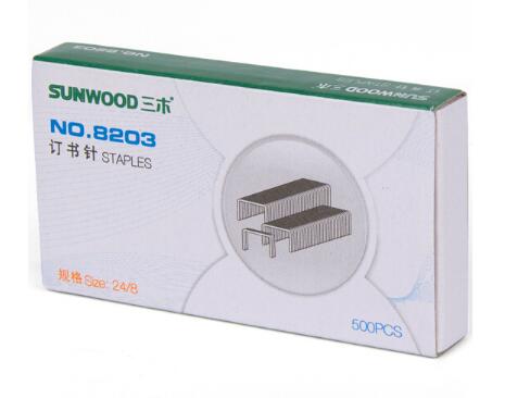 三木(SUNWOOD) 8203 50页订书钉/订书针（24/8）10盒装_http://www.chuangxinoa.com/img/sp/images/201806061441043636251.jpg