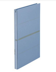 日本PLUS普乐士A4如意伸缩夹纸板报告夹 可调背宽 环保纸质文件夹 FL-021SS 蓝色 单个