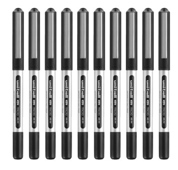 三菱（Uni）UB-150直液式走珠笔签字笔中性笔 黑色 0.5mm 10支/盒