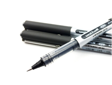 三菱（Uni）UB-150直液式走珠笔签字笔中性笔 黑色 0.5mm 10支/盒_http://www.chuangxinoa.com/img/sp/images/201806131207572855001.png