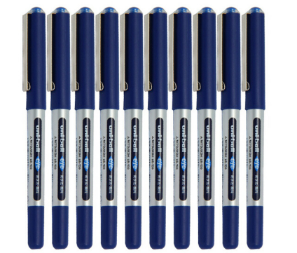 三菱（Uni） UB-150 （可透视）中性笔 签字笔 （0.5mm） （10支装）蓝色