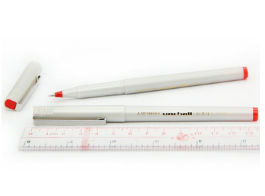 三菱（Uni） UB-125 走珠笔（耐水）中性笔（红色）0.5MM（12支装）_http://www.chuangxinoa.com/img/sp/images/201806131237388636250.png