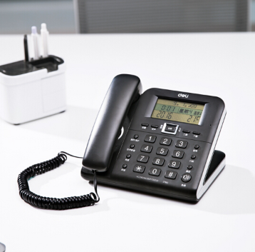 得力（deli） 790 时尚创意多功能座机 大屏显示办公家用电话机 30°倾角固定电话 温度显示万年历（黑色）_http://www.chuangxinoa.com/img/sp/images/201806141147063480000.png