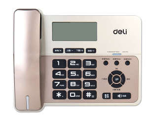 得力（deli）796 大屏幕横式老板办公家用电话机 计算器功能固定电话 三组亲情号码一键呼叫（香槟金）_http://www.chuangxinoa.com/img/sp/images/201806141724238636251.png
