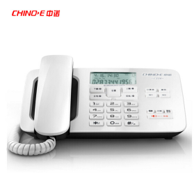 中诺（CHINO-E） C256 可接分机/免打扰/亲情号码电话机座机办公/家用座机电话/固定电话座机 白色
