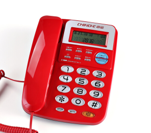 中诺（CHINO-E） C168 免电池/一键重拨/R键功能电话机座机办公/家用座机电话/固定电话座机 红色_http://www.chuangxinoa.com/img/sp/images/201806151218545355001.png