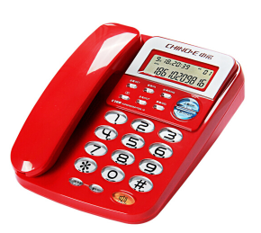 中诺（CHINO-E） C168 免电池/一键重拨/R键功能电话机座机办公/家用座机电话/固定电话座机 红色_http://www.chuangxinoa.com/img/sp/images/201806151218545355002.png