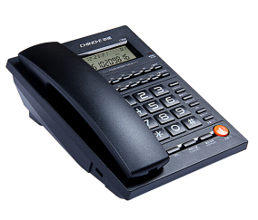 中诺（CHINO-E） C268 双接口免打扰/10组亲情号码/电话机家用固定座机办公电话免电池 黑色