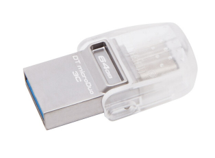 金士顿（Kingston）DTDUO3C 64GB U盘 USB3.1 和 Type-C 双接口 半透明车载U盘