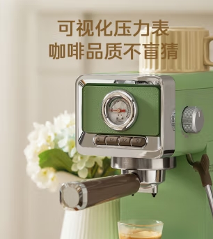 美的（Midea）意式咖啡机1.2L云朵奶泡咖啡机半自动浓缩泵压式一体咖啡机复古咖啡机MA-KFE05_http://www.chuangxinoa.com/newimg/C202412/1733383783239.png