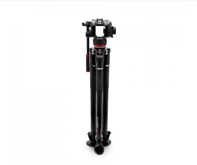 曼富图（Manfrotto）MVK504XSNGFC快速支撑旋锁阻尼云台504X液压摄像云台和635快开单管碳纤维摄影摄像拍鸟三脚架套装 广电级摄像机套装_http://www.chuangxinoa.com/newimg/C202603/1773728723946.jpg