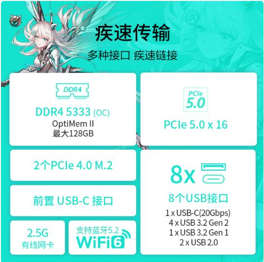 华硕TX GAMING B760M WIFI D4 天选主板 支持 CPU 14700K/14600KF（Intel B760/LGA 1700）_http://www.chuangxinoa.com/newimg/C202603/1773995461253.jpg