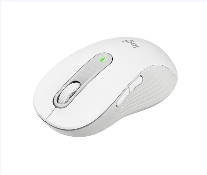 罗技（Logitech）优选系列M650无线蓝牙鼠标 办公蓝牙静音鼠标Mac苹果ipad鼠标人体工学双模鼠标大小手可选男女通用 M650中小手 白M（M750入门款）